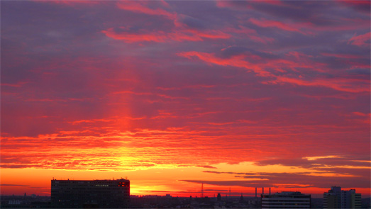 Sonnenuntergang am 11.01.2008