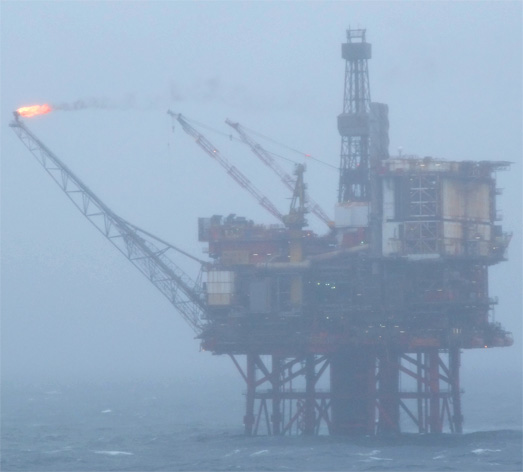 Bohrinsel in der Nordsee