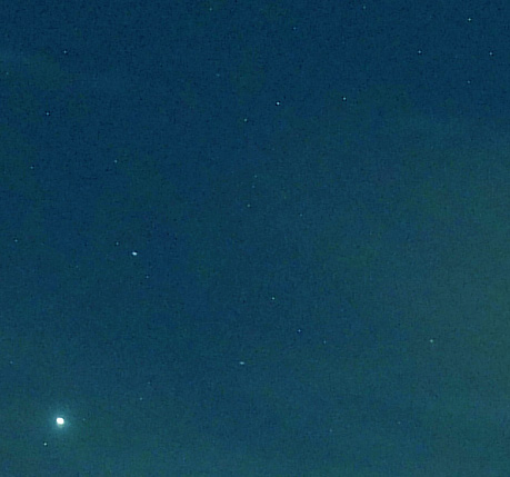 Sterne oberhalb von Jupiter