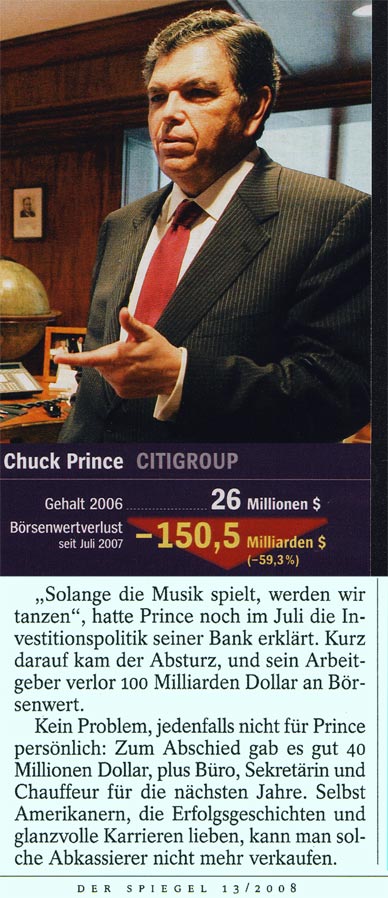 Chuck Prince, Citigroup