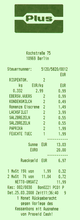 Kassenzettel