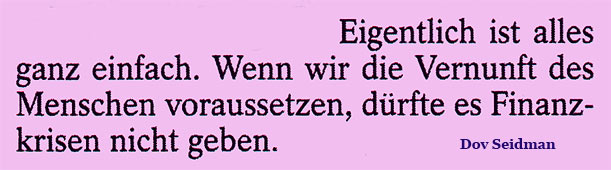 Vernunft wäre nötig