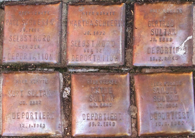 Stolpersteine Oranienburger Strasse 66, Berlin-Kreuzberg