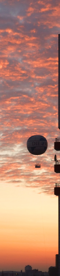 Ballon im Sunset, 27.09.2008, 18:55 h