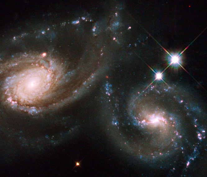 Galaxien auf Kollisionskurs