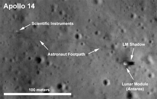 Neueste Bilder des Landeplatzes Apollo 14