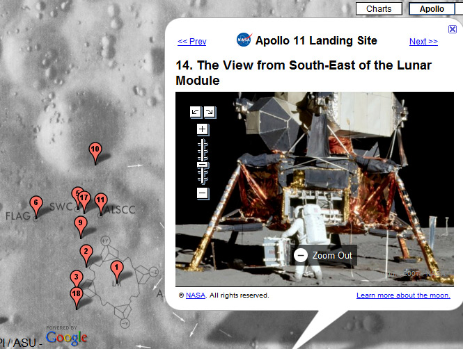 Neue Bilder vom Landeplatz der Apollo-Mondmission 1969