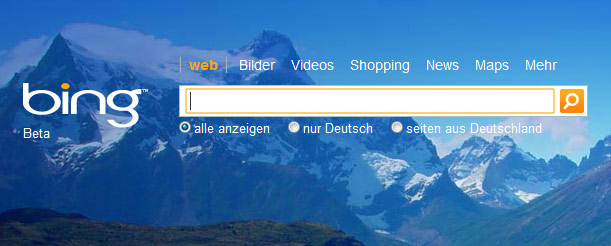 Bing ist online