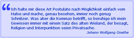 Goethe Privatsache