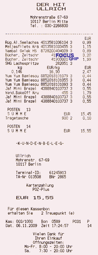 Kassenzettel