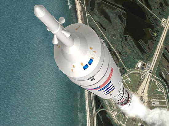 Ares I vor dem Start