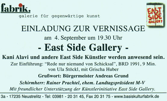 East Side Gallery Vernissage