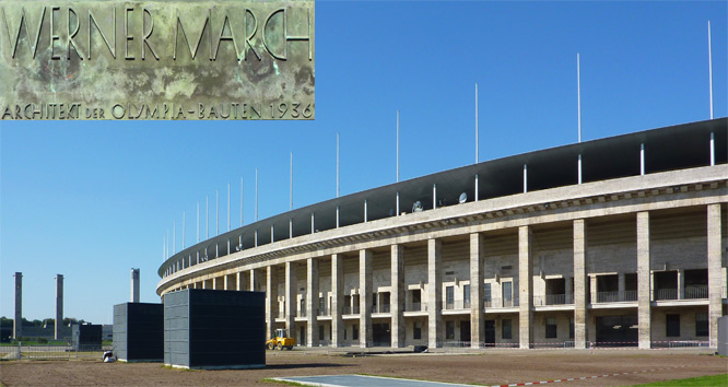 Olympiastadion verschandelt