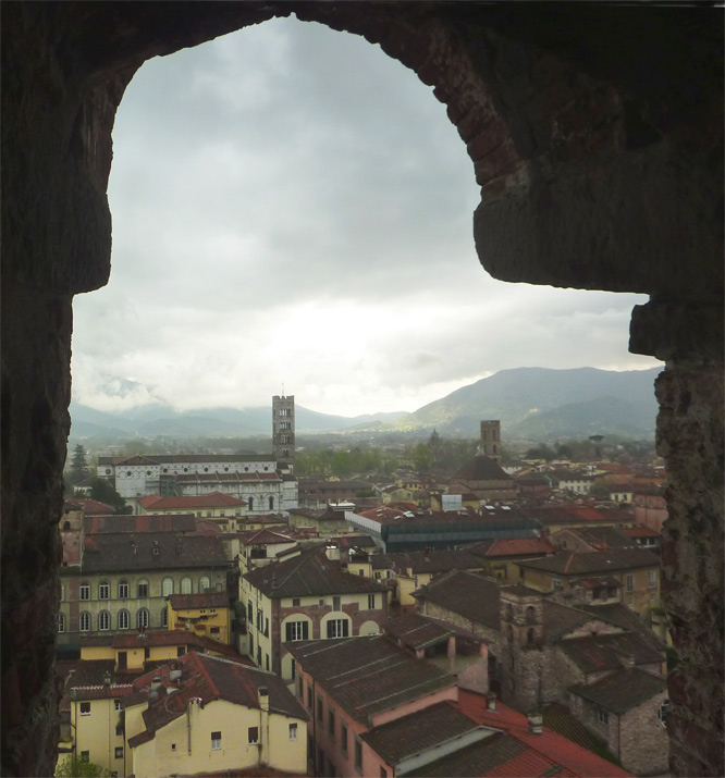 Gewitter in Lucca - auf Torre Guinigi