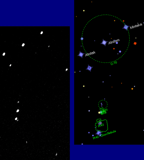 Das Zentrum des Orion