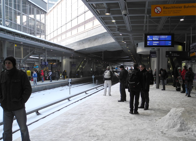 55 Minuten Verspätung