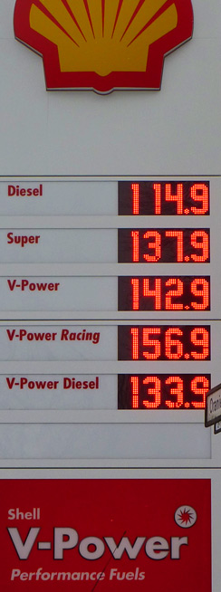 Benzinpreise am 10. Februar 2010