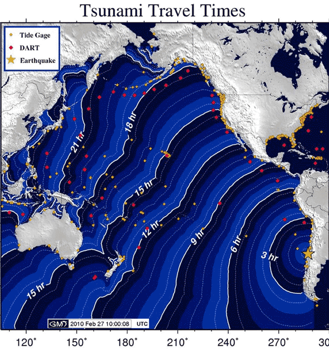 Tsunami Travel Times