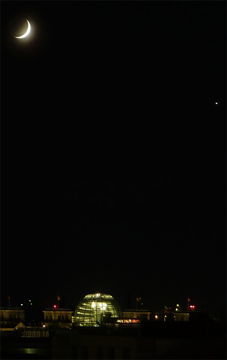 Mond und Venus am 16. Mai 2010, 22:59 h