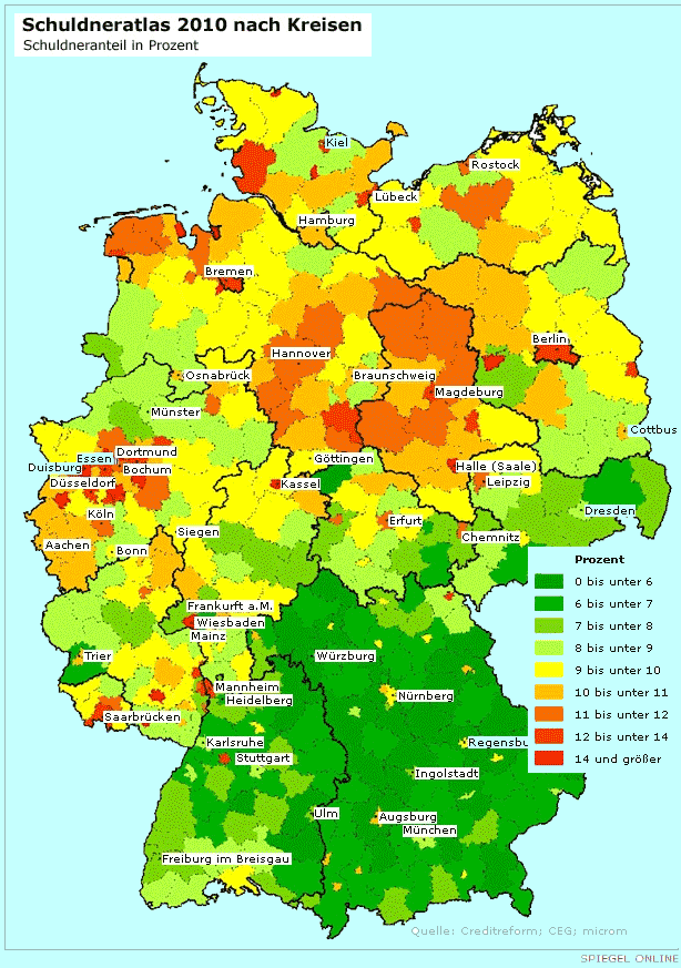 Private Verschuldung 2010