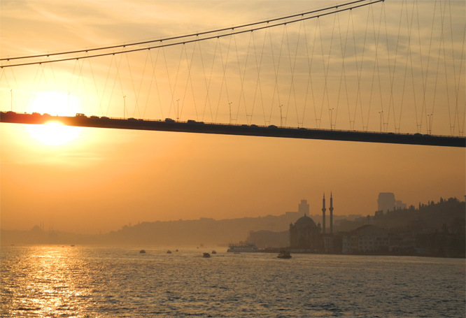 Sunset am 17.11.2010 am Bosporus